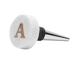 Alphabet Marble Wine Stopper