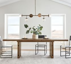 North Reclaimed Wood Extending Dining Table