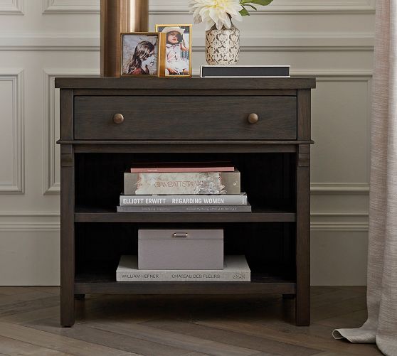 Pottery barn black nightstand hotsell