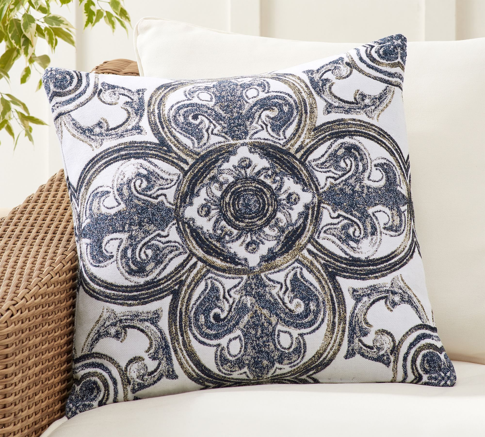 Sunbrella® Jenny Medallion Outdoor Pillow