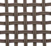 Earth Tone Woven Rope and Black Iron Bar Stool