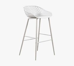 Adara Metal Outdoor Stools, Set of 2