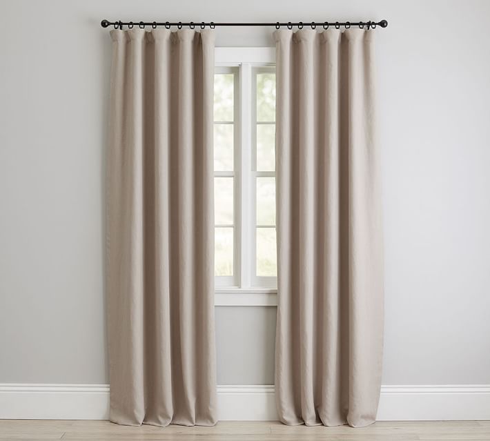 Pottery barn Belgian Linen outlet Drapes