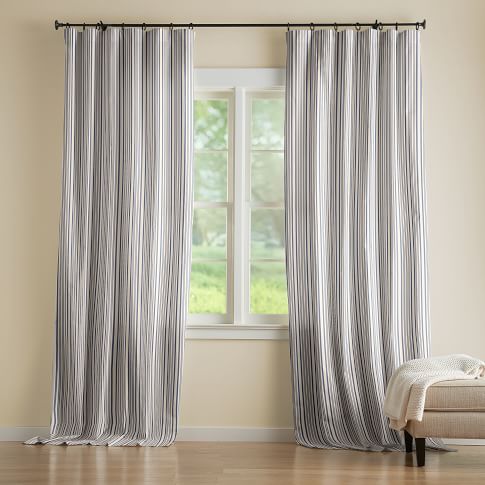 Pottery Barn Broadway Rod Pocket Curtain, Set of 2, 50 retailer x 108 Gray gray NEW