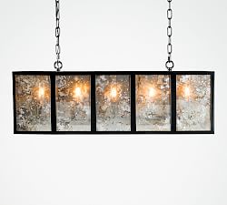 Trainer Linear Glass Chandelier (35&quot;)