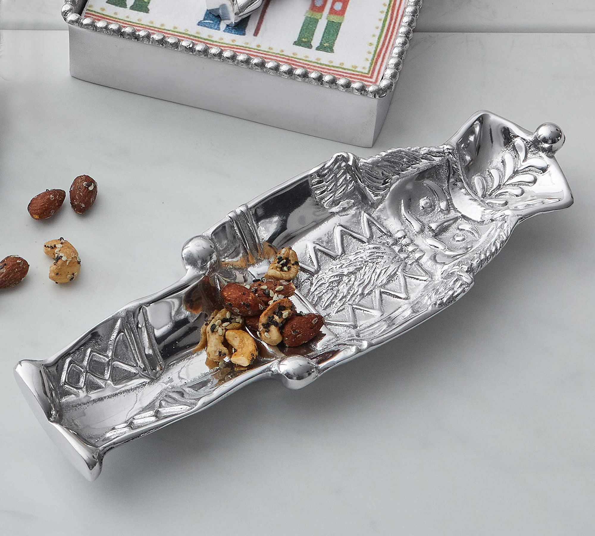 Nutcracker Recycled Aluminum Nut Bowl