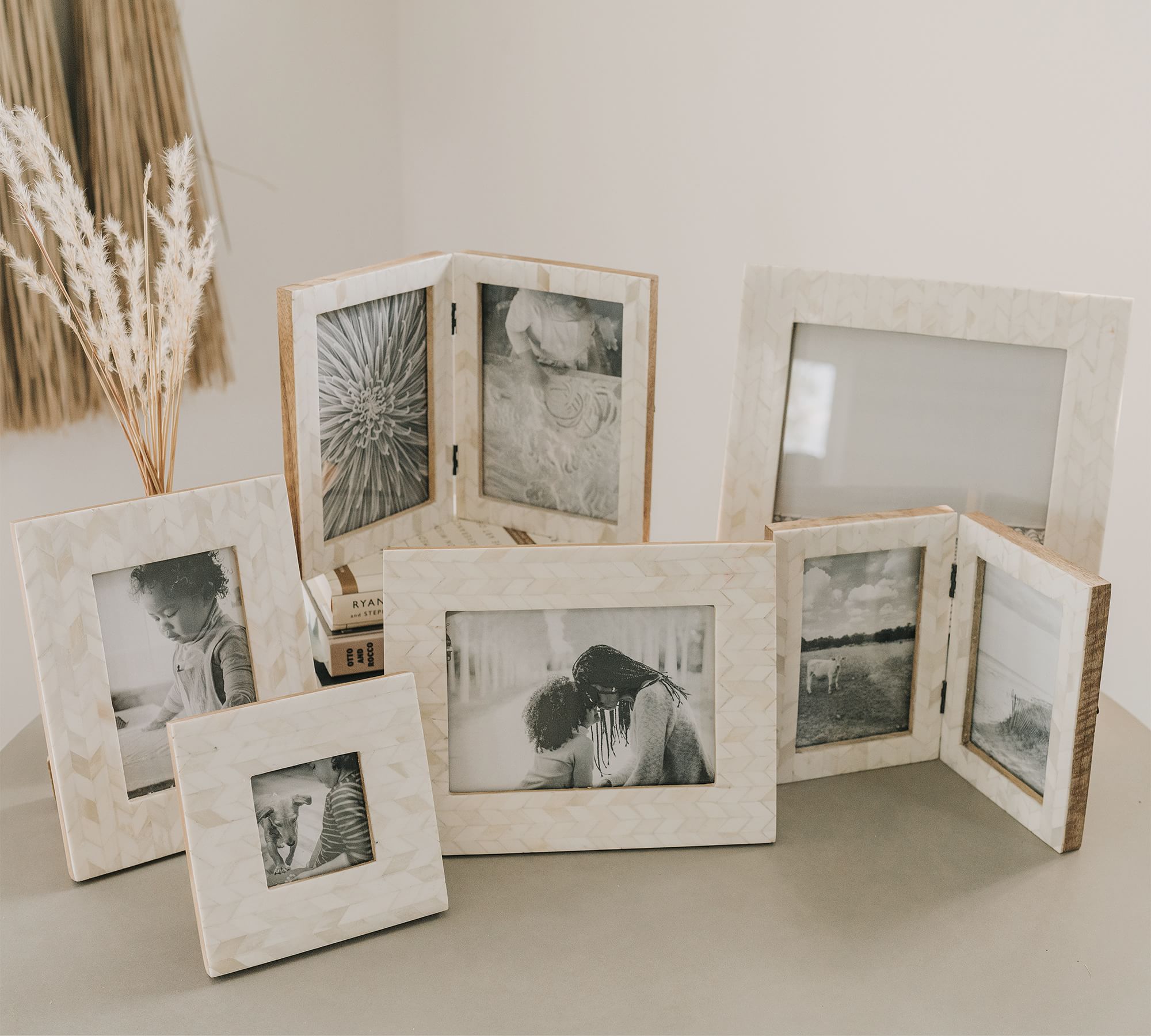 Sonia Bone Picture Frame - White