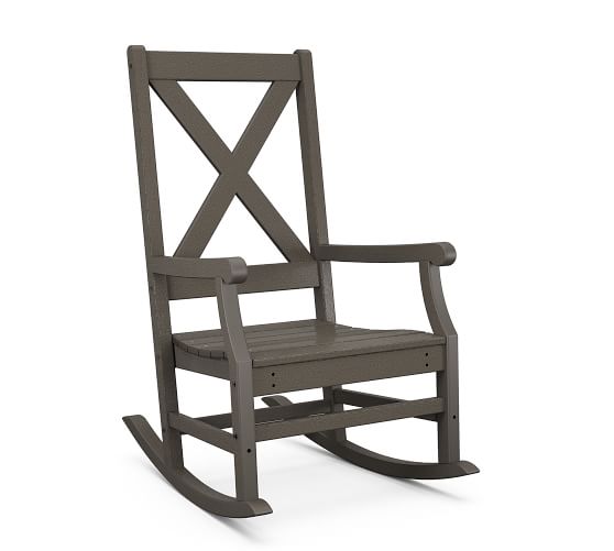 Polywood Ladderback Outdoor Rocking Chair Pottery Barn