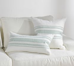 Sens Belgian Flax Linen Striped Pillow Cover