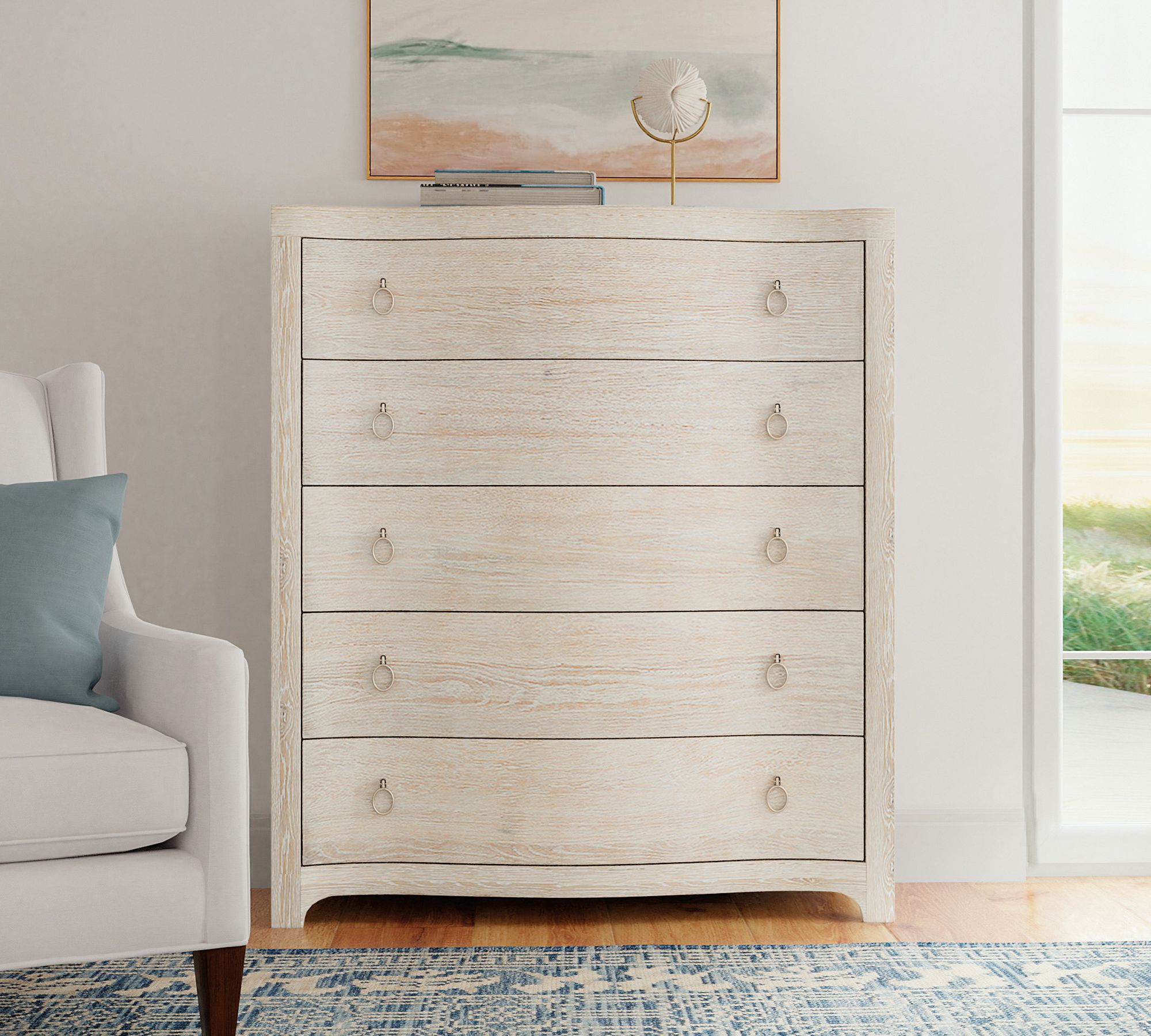 Delvy 5-Drawer Tall Dresser (46")