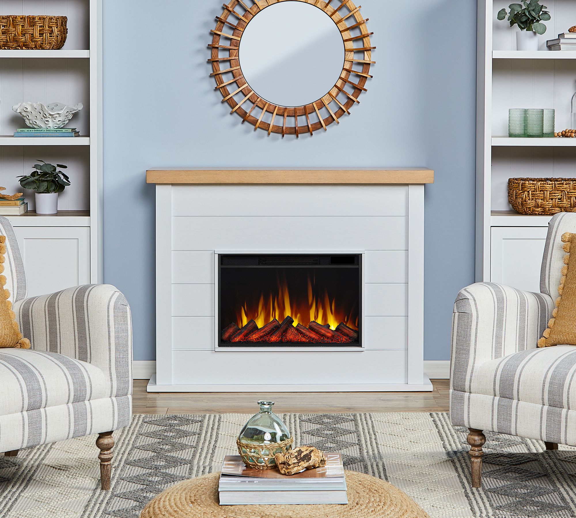 Shellie Slim Electric Fireplace