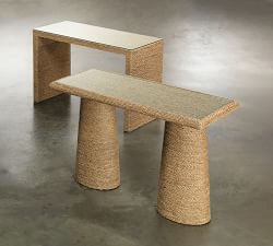 Coastal Seagrass Console Table