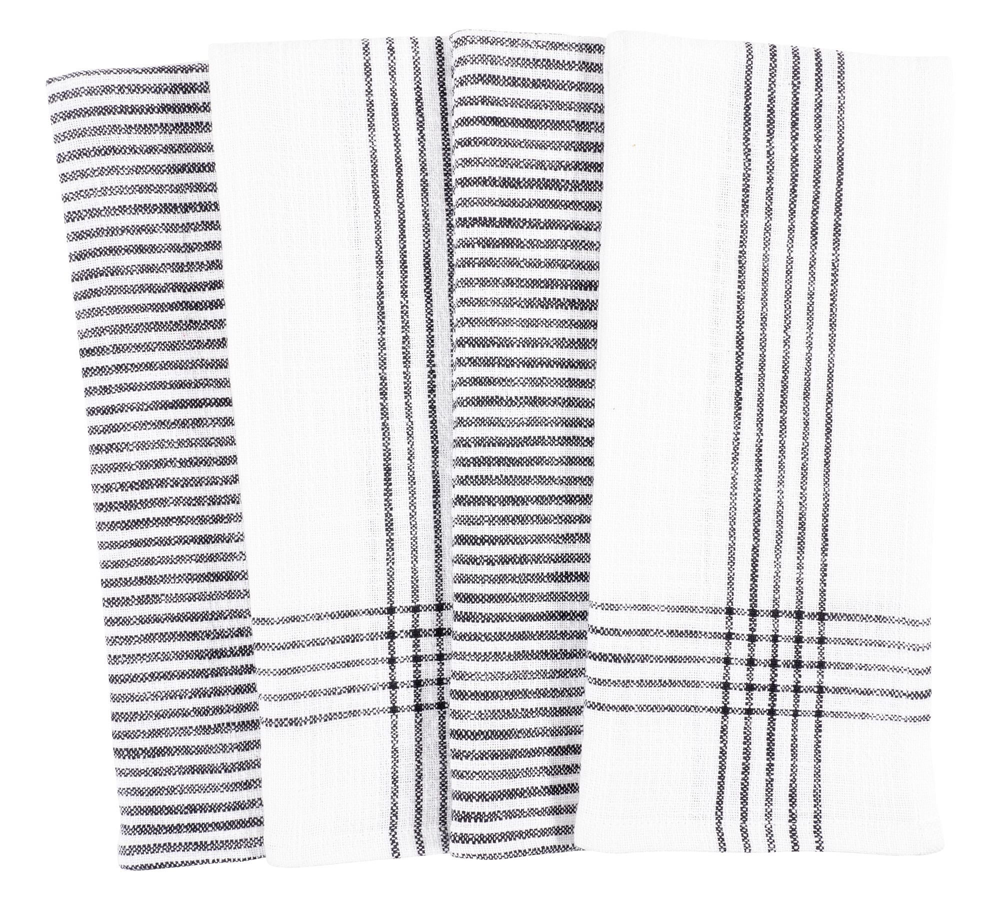 Monaco Washed Cotton Dish Towels - Set of 4