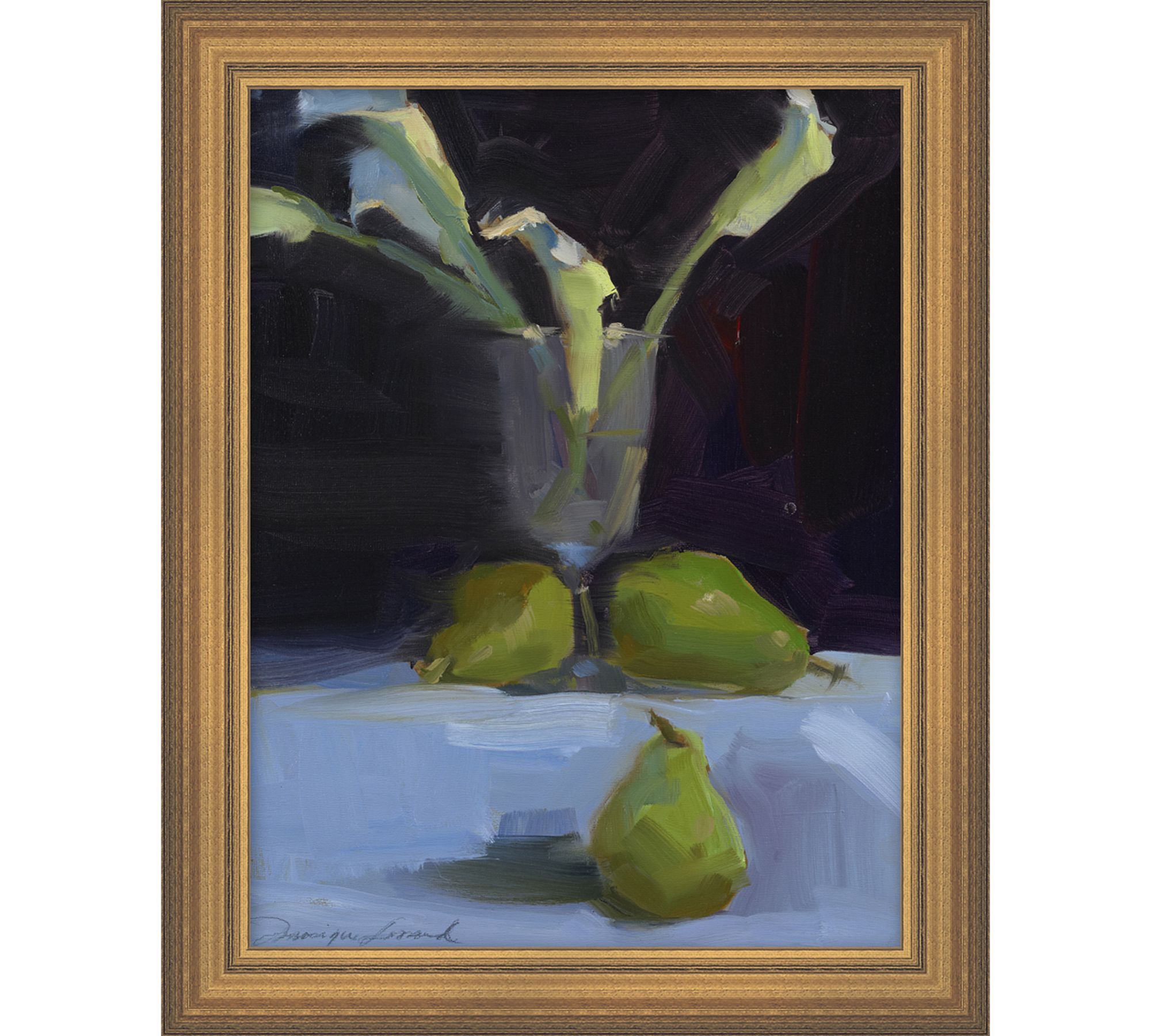 Calla Lillies Still Life Framed Canvas