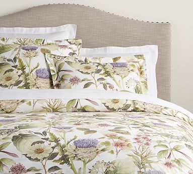 Pottery Barn Kinsley Organic Percale Duvet Cover deals + Sham Full Queen NEW Floral