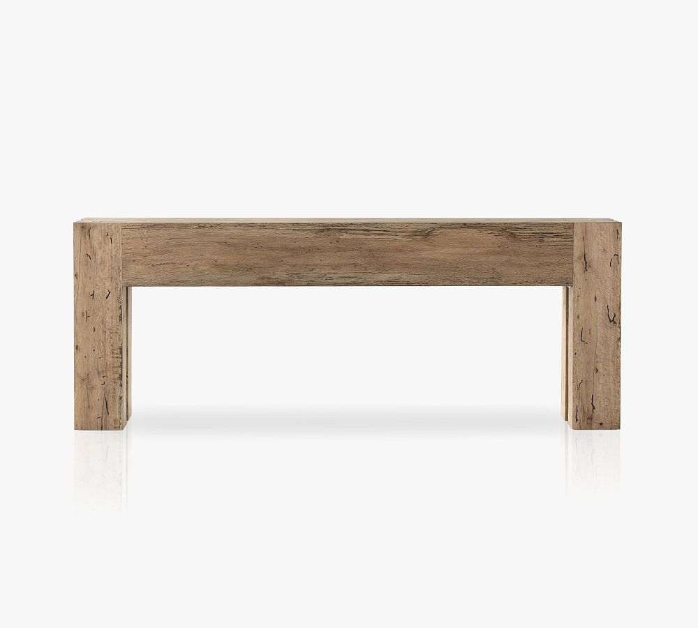 Rustic Wormwood Oak 86" Console Table