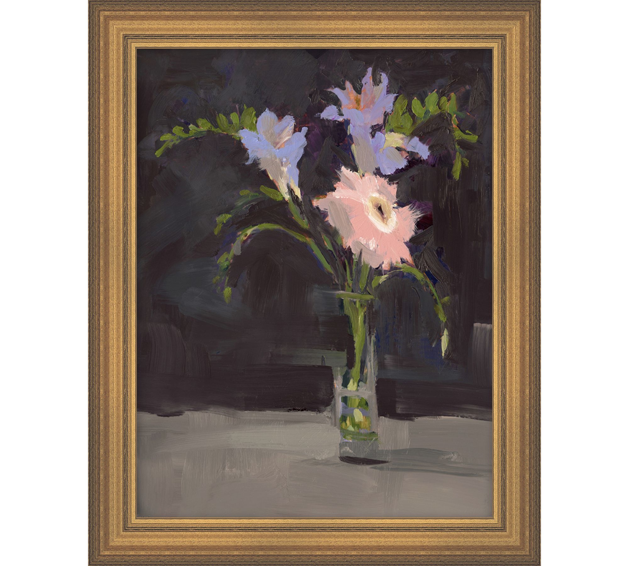 Mixed Florals Still Life Framed Canvas