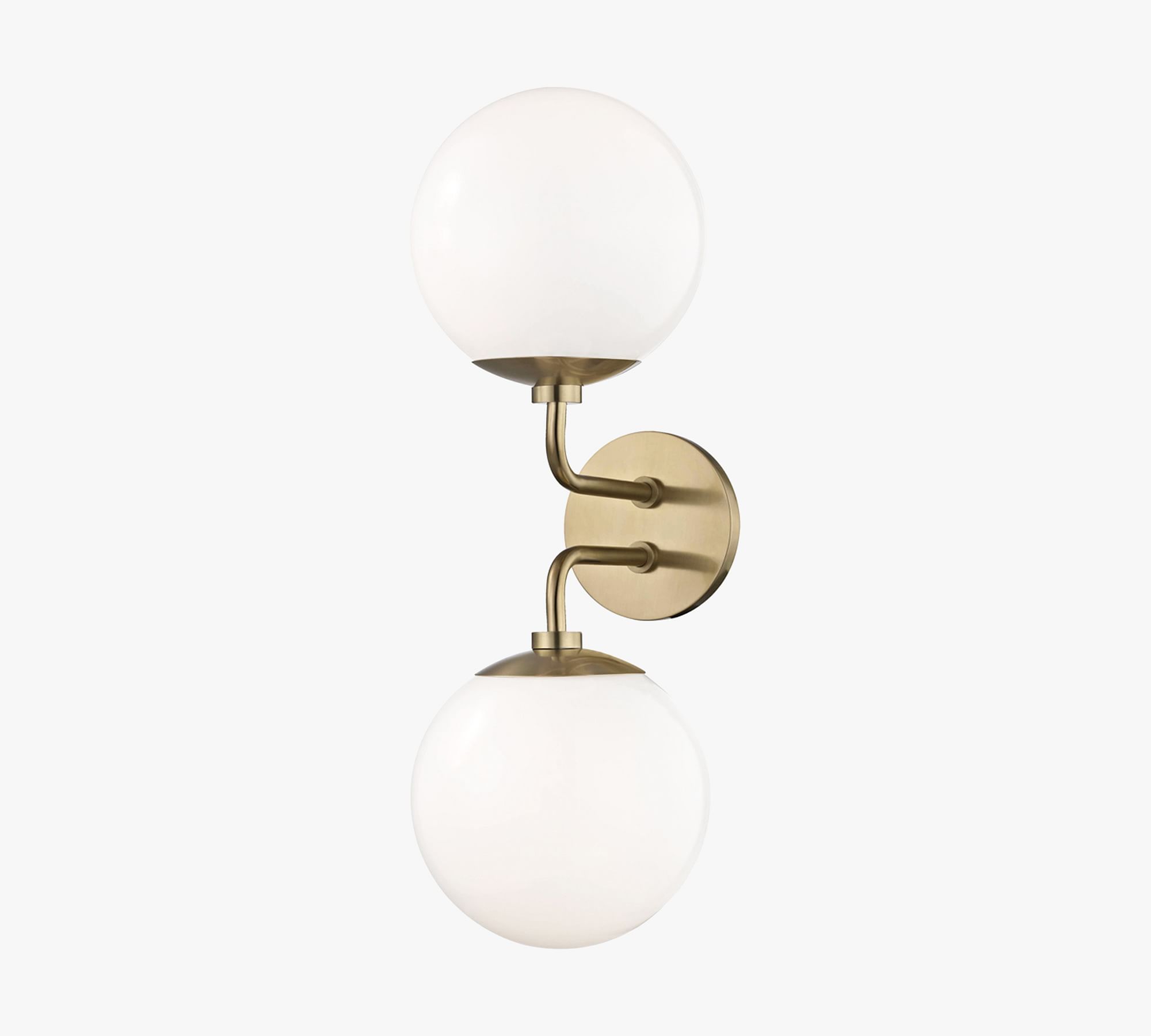 Jorson 2-Light Glass Globe Sconce (20'')