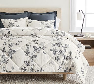 Butterfly Kisses Percale Comforter Pottery Barn
