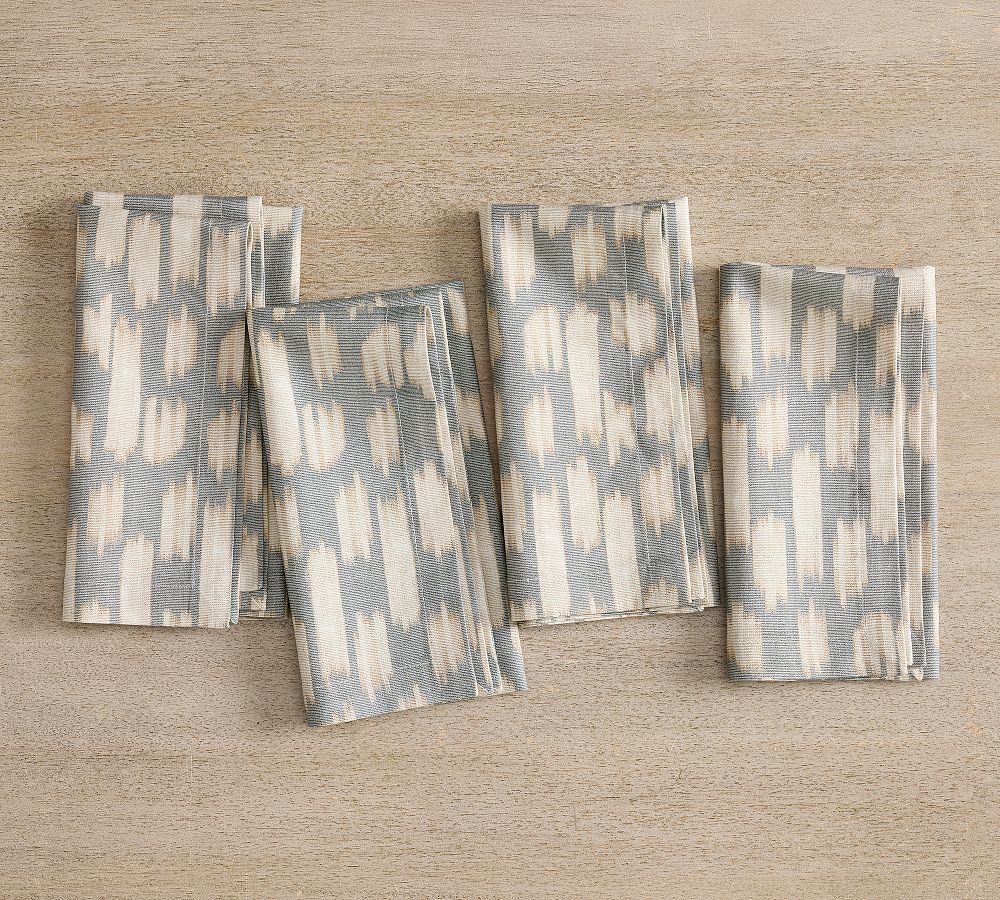Lucas Ikat Organic Cotton Napkins - Set of 4