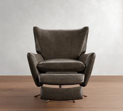 Wells Leather Swivel Recliner