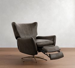 Wells Leather Swivel Recliner