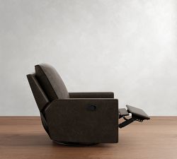 Duncan Leather Swivel Recliner