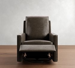 Duncan Leather Swivel Recliner