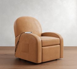 Farmhouse Leather Power Lift Recliner