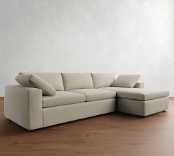 Dream Wide Arm Chaise Sectional (120&quot;&ndash;130&quot;)