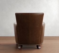 Irving Square Arm Leather Chair