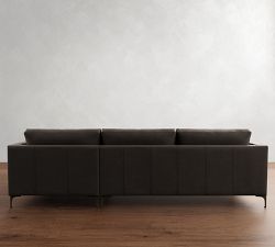 Jake Leather Chaise Sectional (111&quot;&ndash;120&quot;)