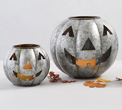 Galvanized Jack O' Lantern