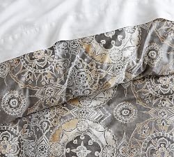 Jacquelyn Medallion Organic Sateen Duvet Cover