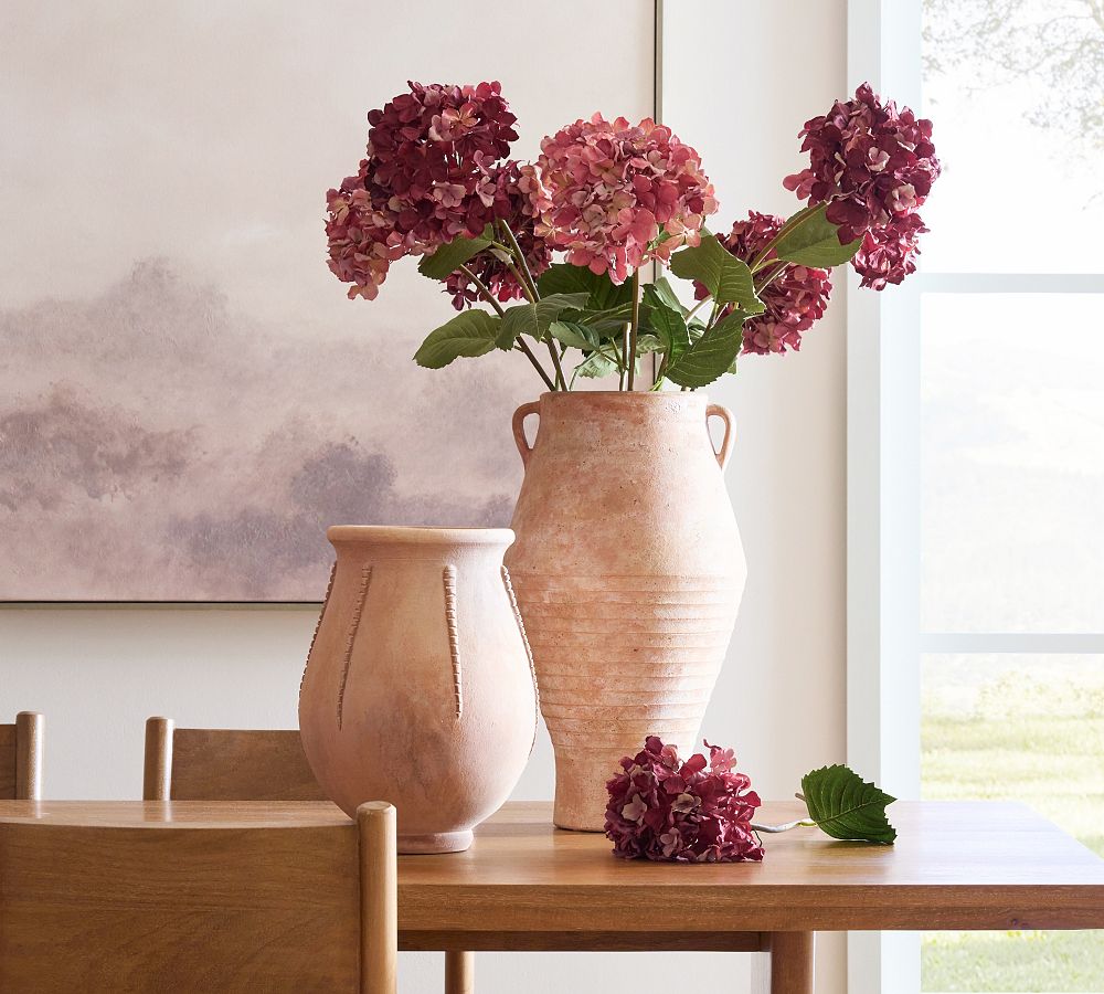 Faux Burgundy Hydrangea Bundle