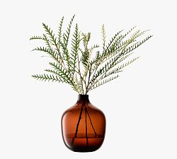 Lukas Amber Brown Vase