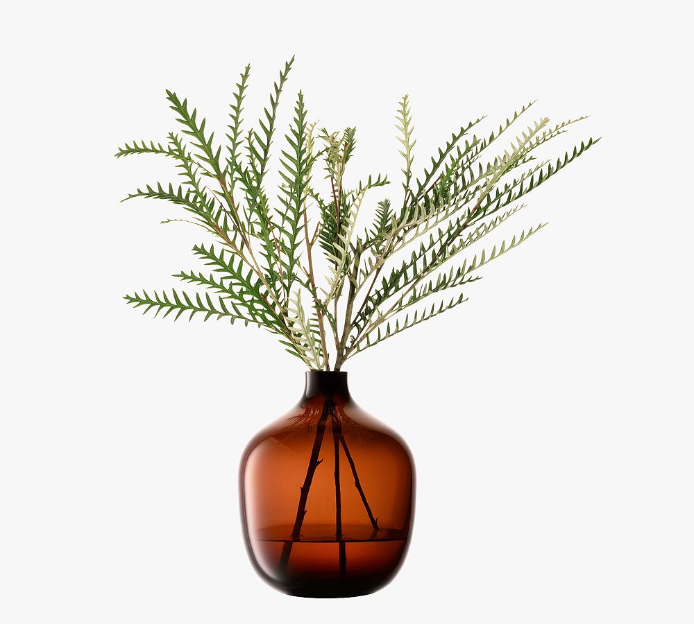 Lukas Amber Brown Vase