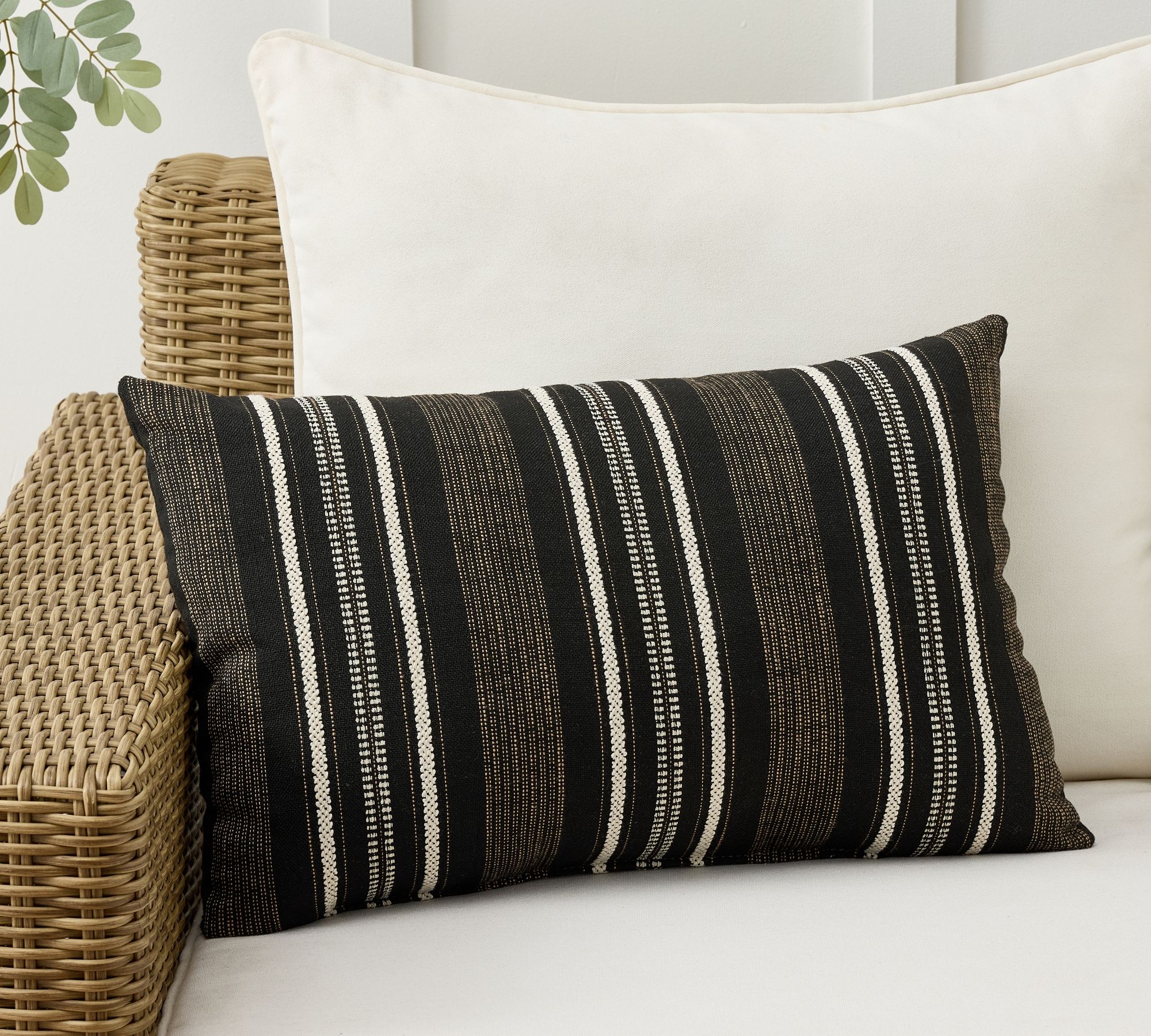 Celine Striped Outdoor Performance Lumbar Pillow