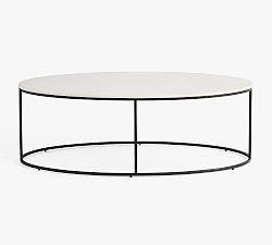 Delaney Oval Marble Coffee Table (50&quot;)