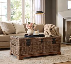 Woven Rattan Trunk (44&quot;)