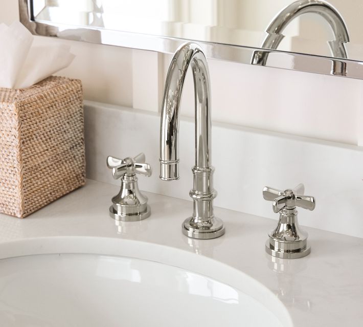 Pottery Barn Hayden lever widespread Bathroom shops Sink faucet-Chrome