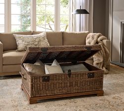 Woven Rattan Trunk (44&quot;)