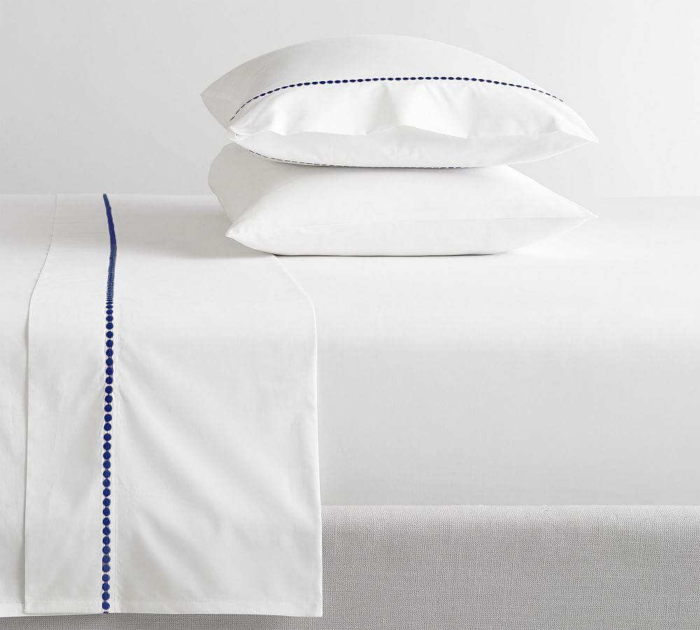 Pearl Organic Percale Sheet Set- King Twilight
