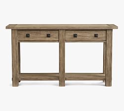 Benchwright 54" Wood Console Table with Drawers, Seadrift