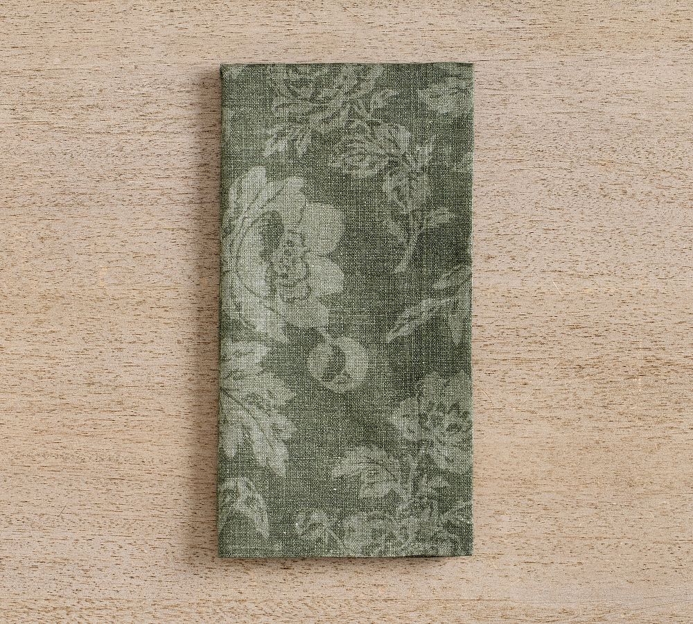 Brianna Floral Organic Cotton Napkins - Set of 4