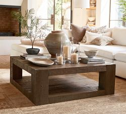 Rockport Square Reclaimed Wood Coffee Table - Cocoa Brown (44&quot;)