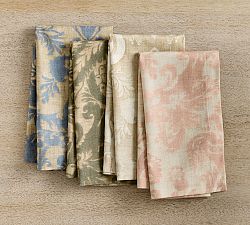 Stella Damask Organic Cotton Napkins - Set of 4