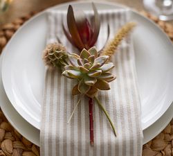 Wheaton Striped Linen/Cotton Napkins