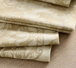 Stella Damask Organic Cotton Napkins - Set of 4