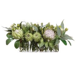 Faux Eucalyptus &amp; Rosemary Mixed Arrangement